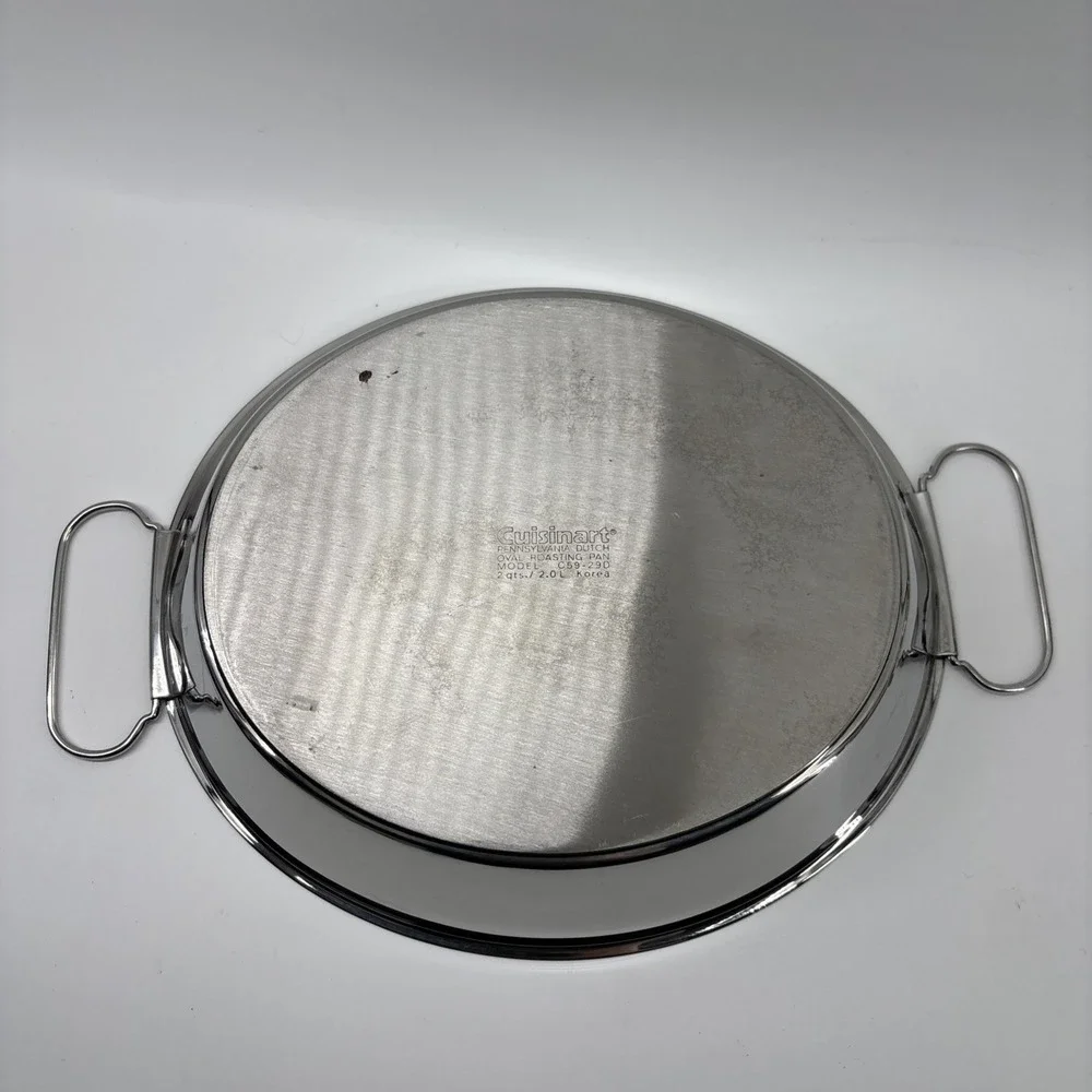 Cuisinart Pennsylvania Dutch Oval Roasting Pan 2 Qt C59-29D Stainless‎ Steel